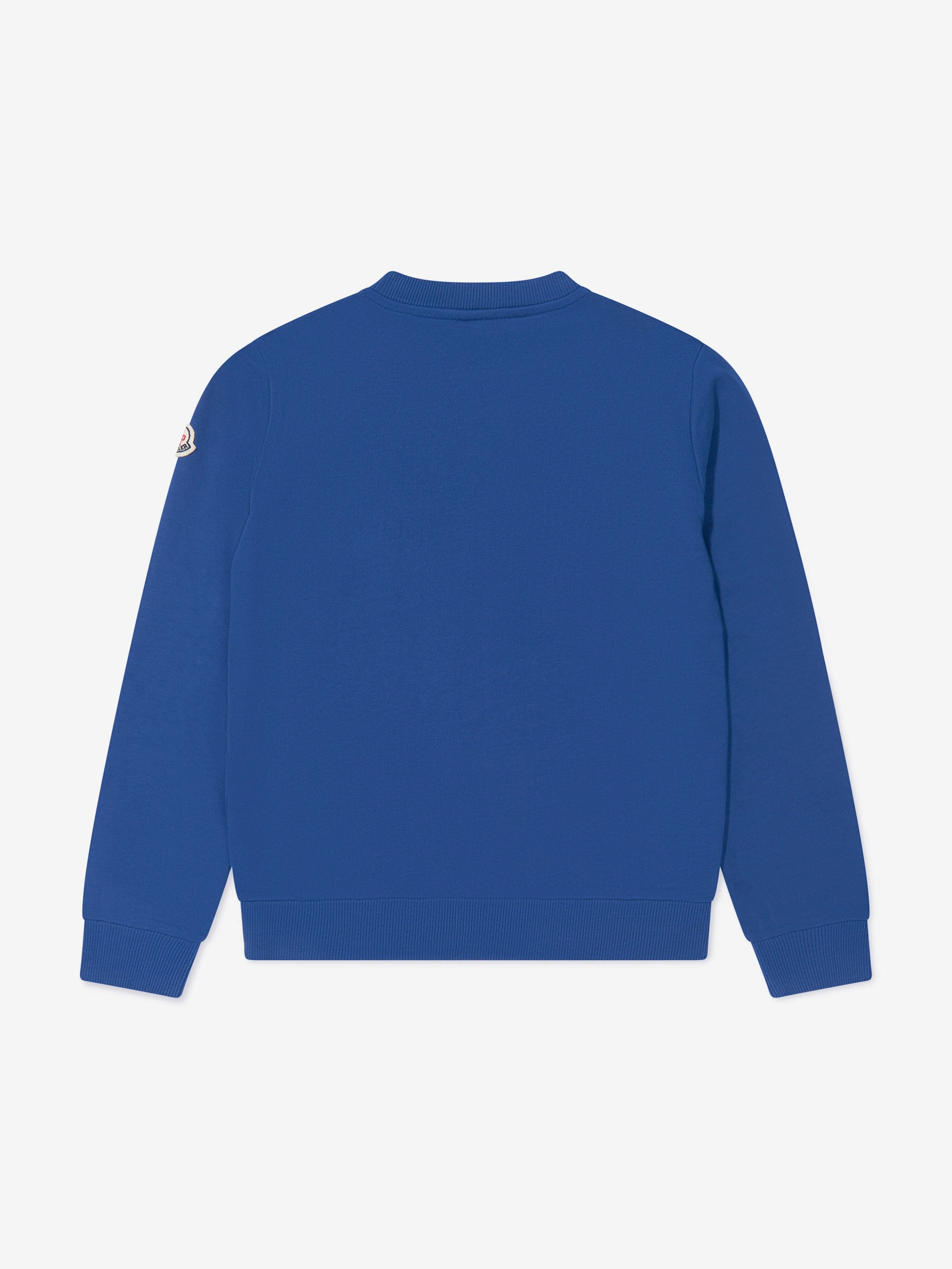 Moncler Enfant Boys Logo Print Sweatshirt in Blue