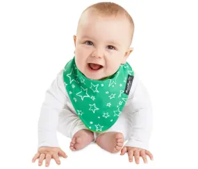 Mum2Mum Wonder Bib Fashion Bandana GREEN STARS