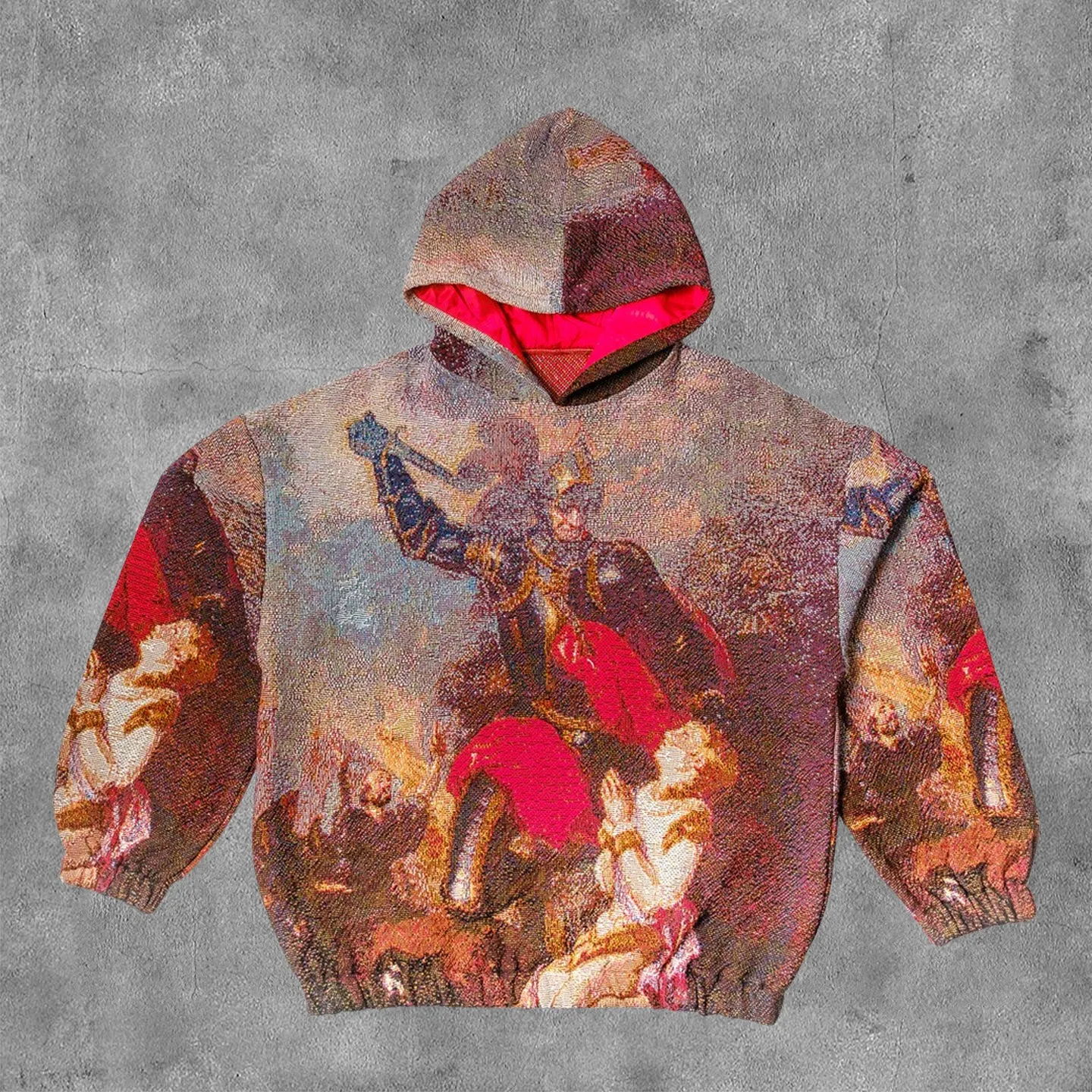 Murder of Rutland Print Long Sleeve Tapestry Hoodies