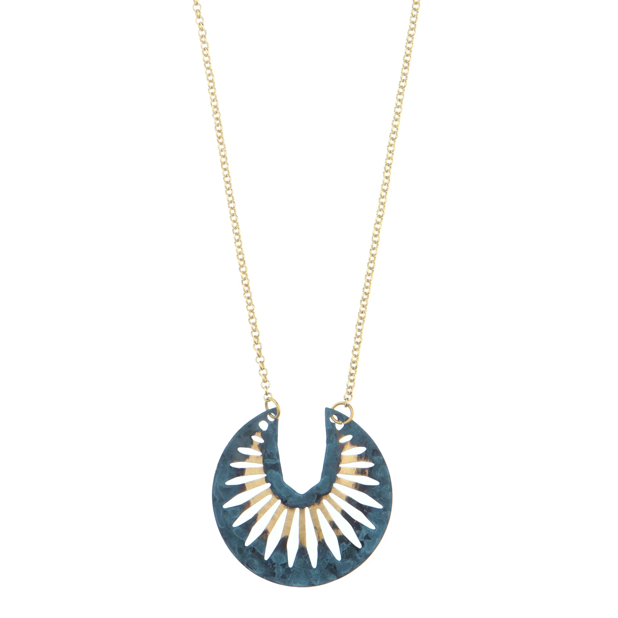 Naazia Necklace, blue - Wholesale