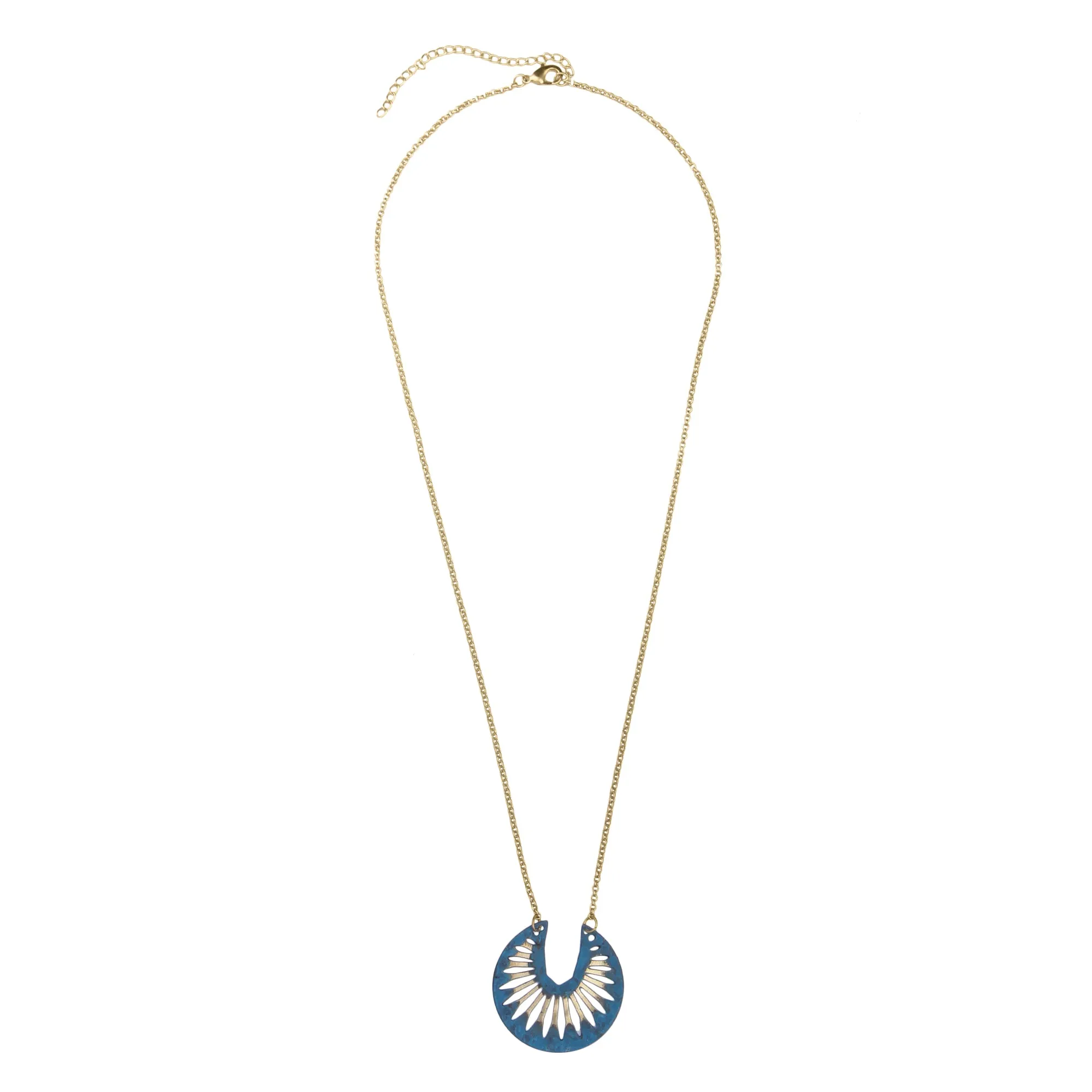 Naazia Necklace, blue - Wholesale