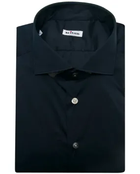 Navy Stretch Solid Dress Shirt