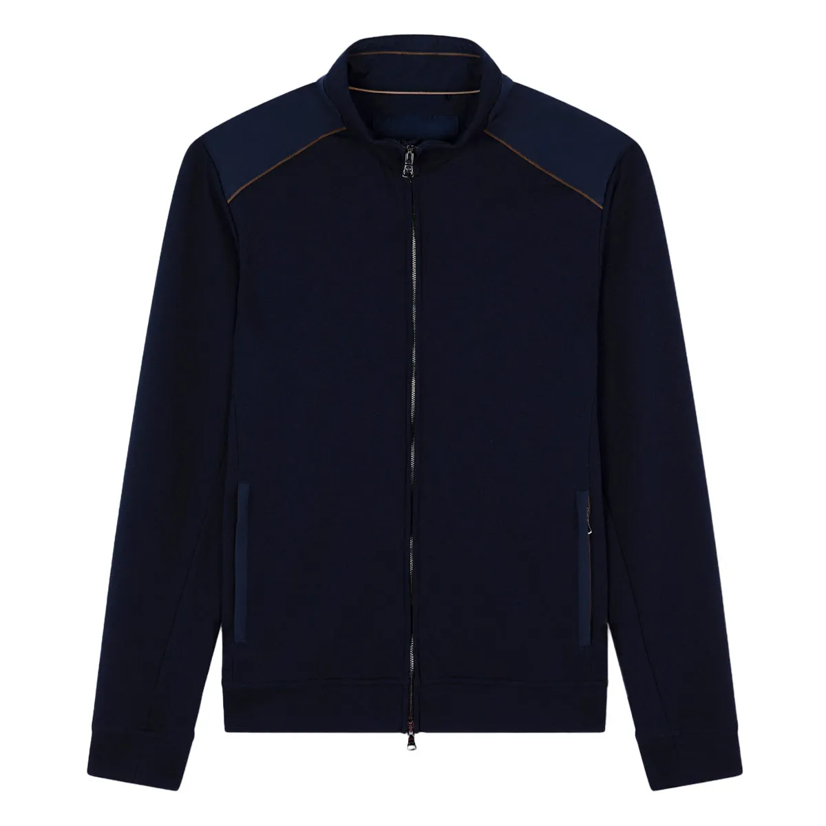 Navy Zip Track Sweatshirt