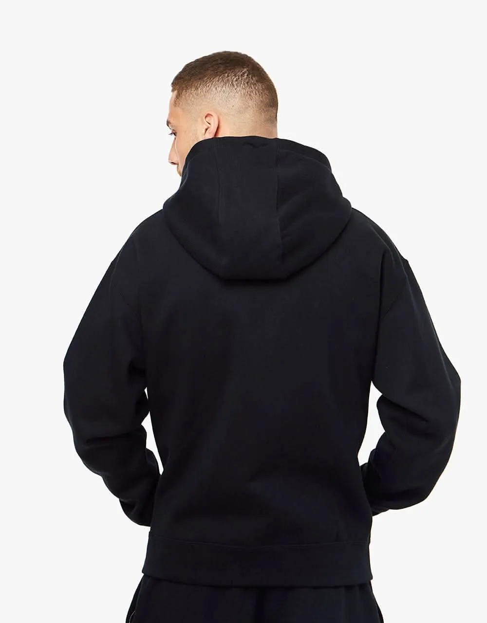 Nike Solo Swoosh Pullover Hoodie - Black/White