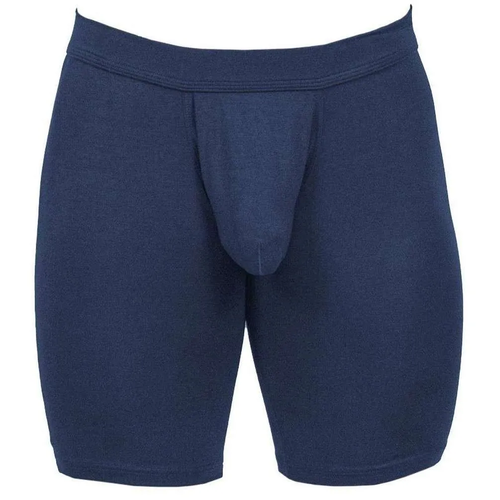 Obviously EliteMan Boxer Brief 9inch Leg - Navy