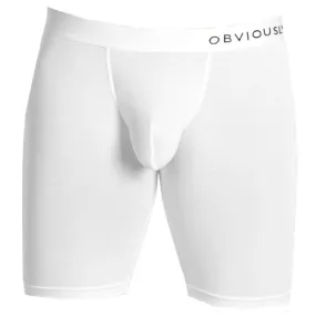 Obviously PrimeMan AnatoMAX Boxer Brief 9inch Leg - White