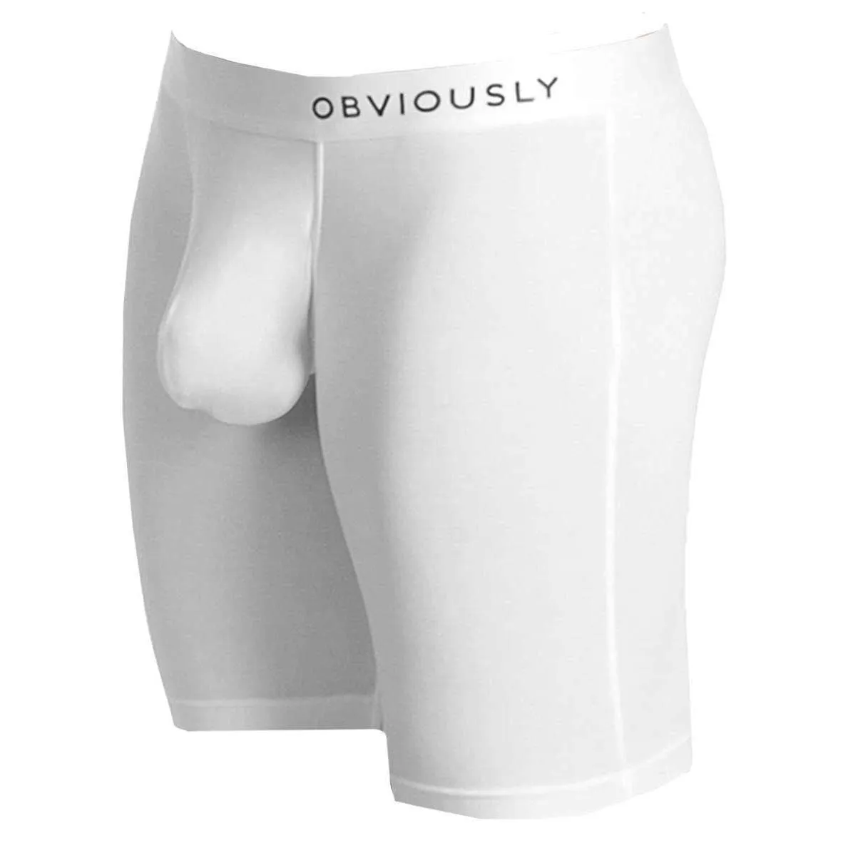 Obviously PrimeMan AnatoMAX Boxer Brief 9inch Leg - White