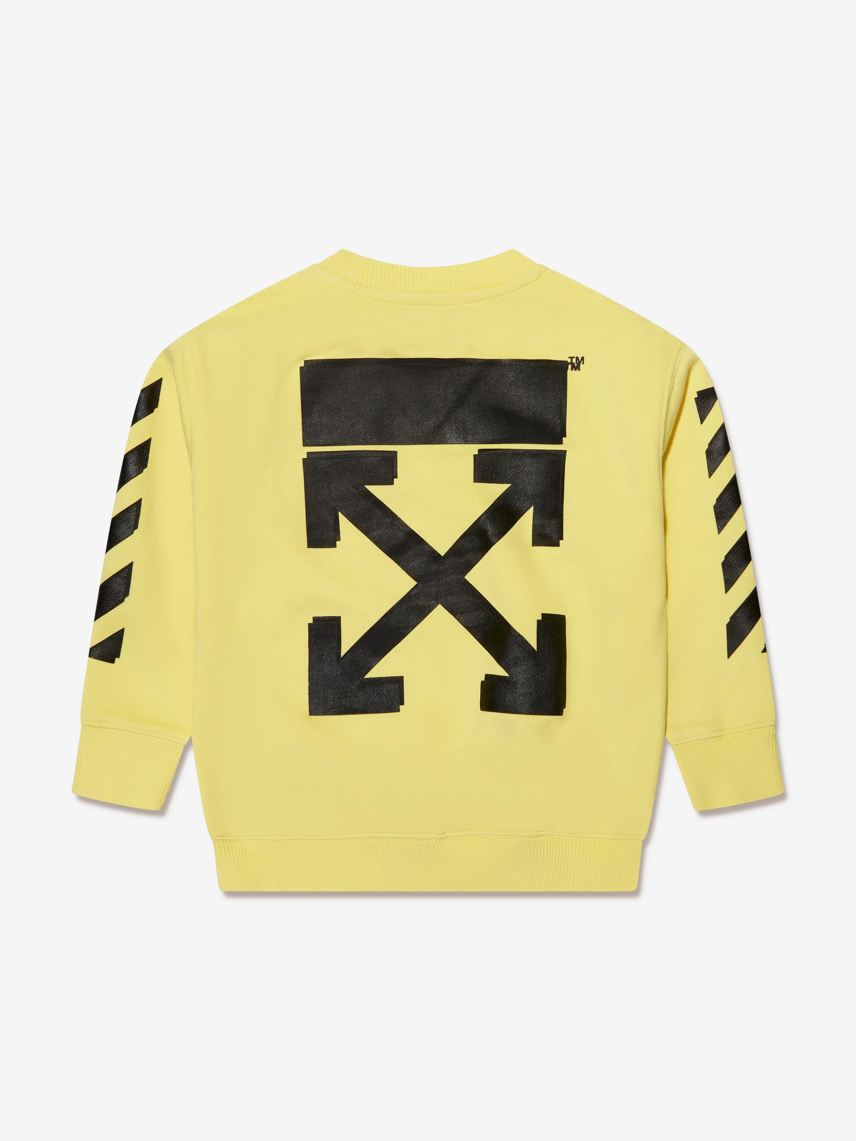 Off-White Boys Rubber Arrow Sweatshirt in Yellow