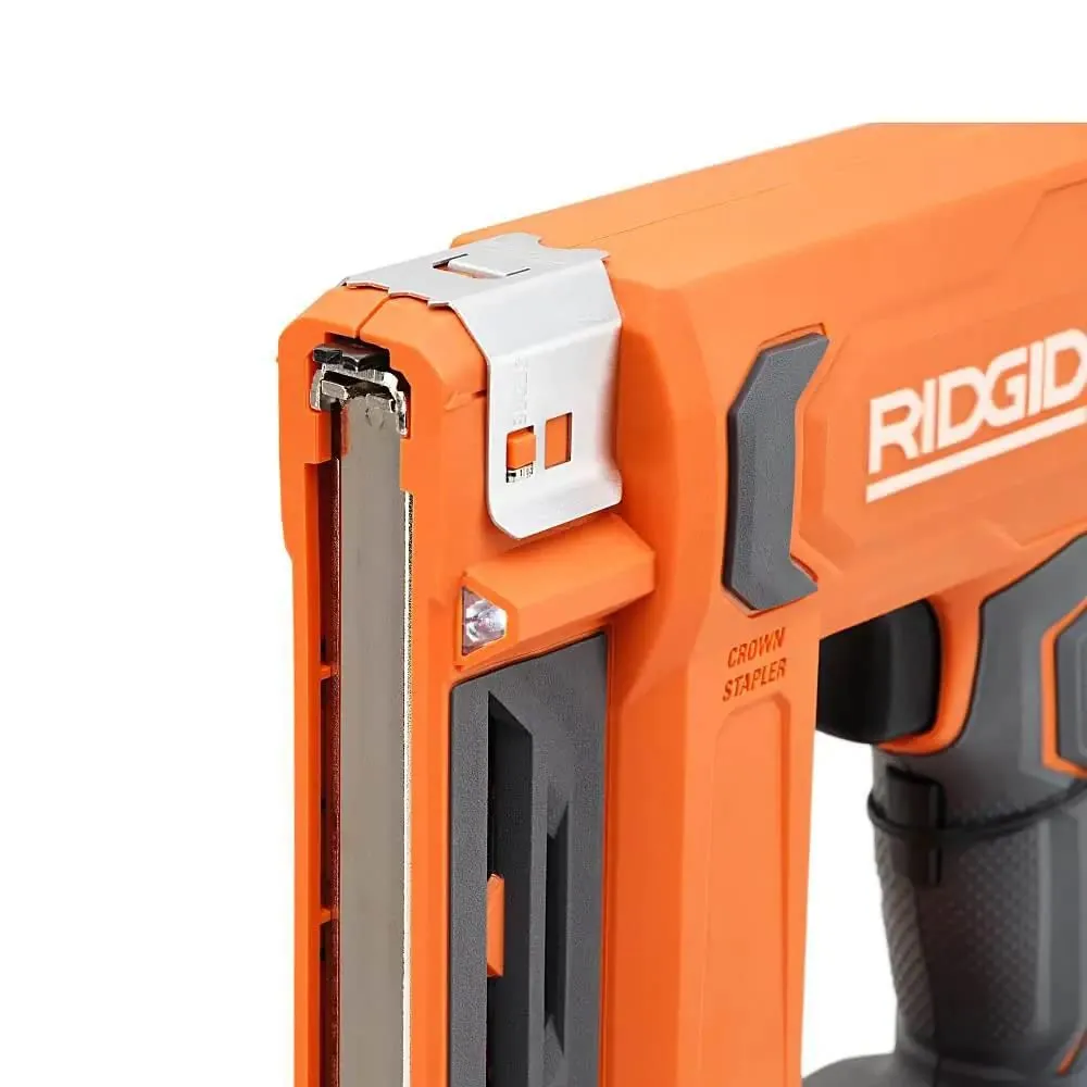 Open Box -  RIDGID 18V Cordless 3/8-inch Crown Stapler (Tool-Only)