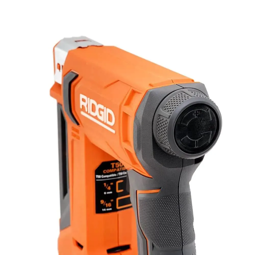 Open Box -  RIDGID 18V Cordless 3/8-inch Crown Stapler (Tool-Only)