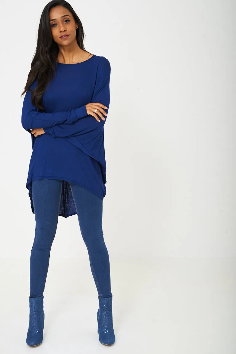 Oversized Tunic Top in Blue