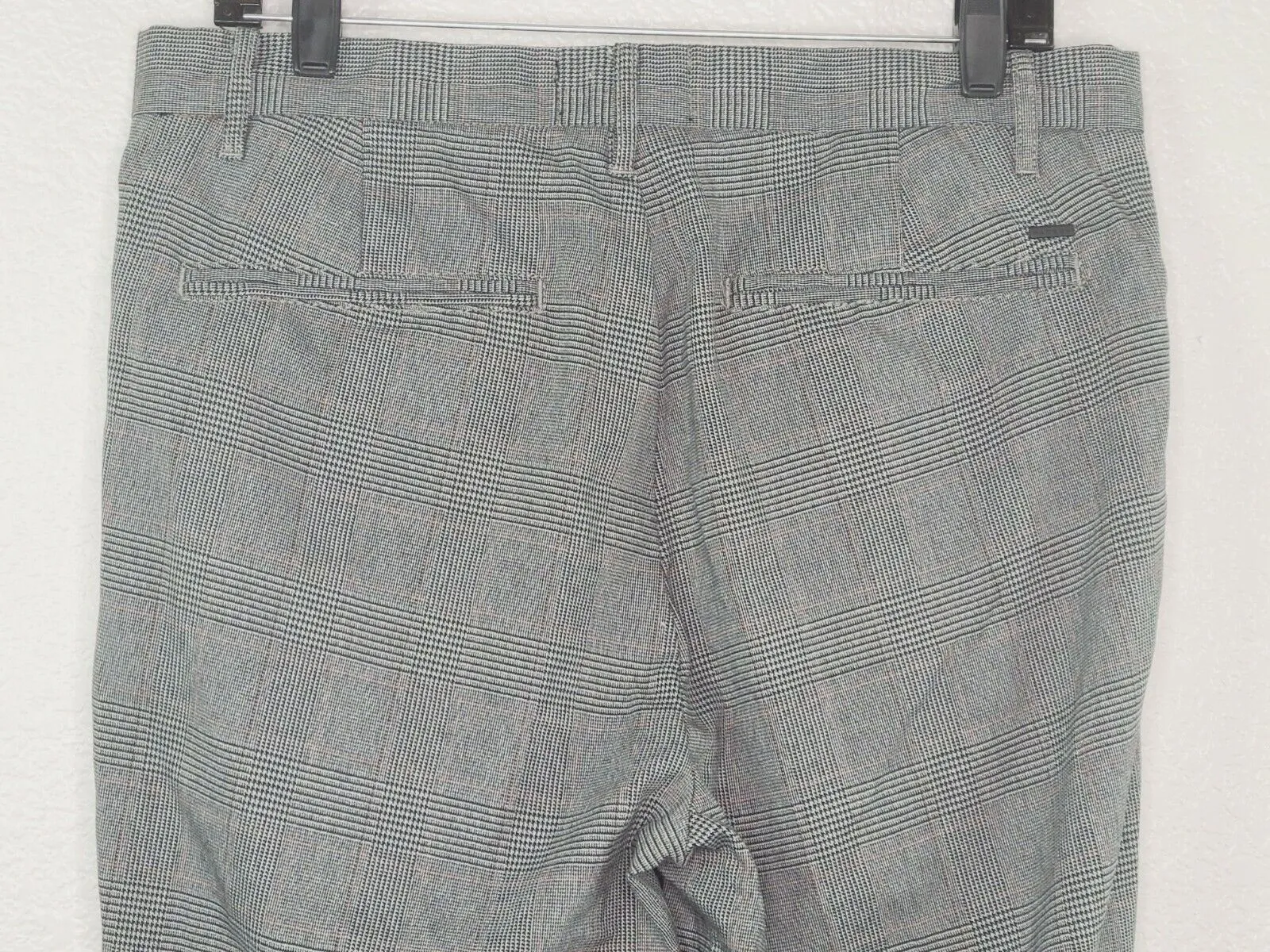 PacSun L.A. Women's Gray and Black Plaid Casual Dress Pants Size 32