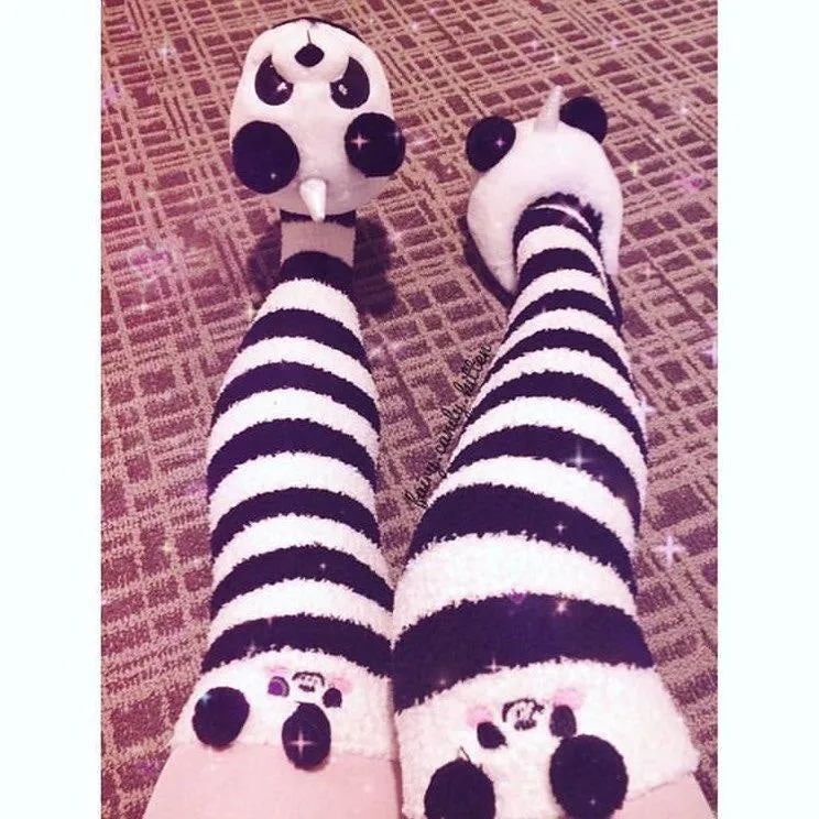 Panda Bear Thigh Highs