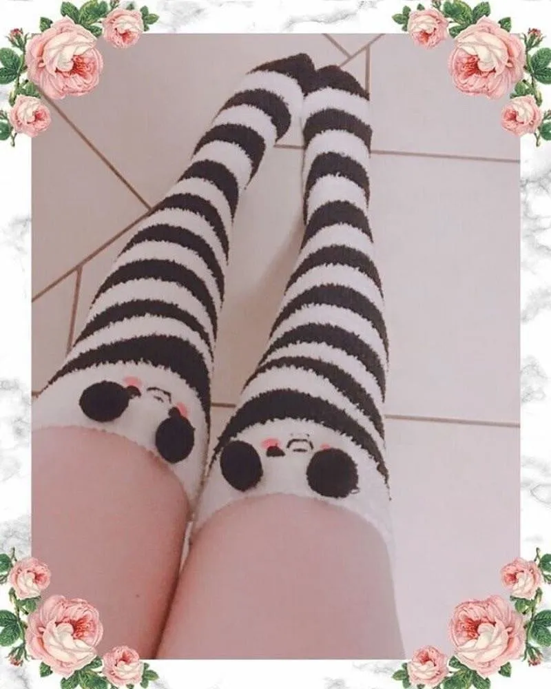 Panda Bear Thigh Highs