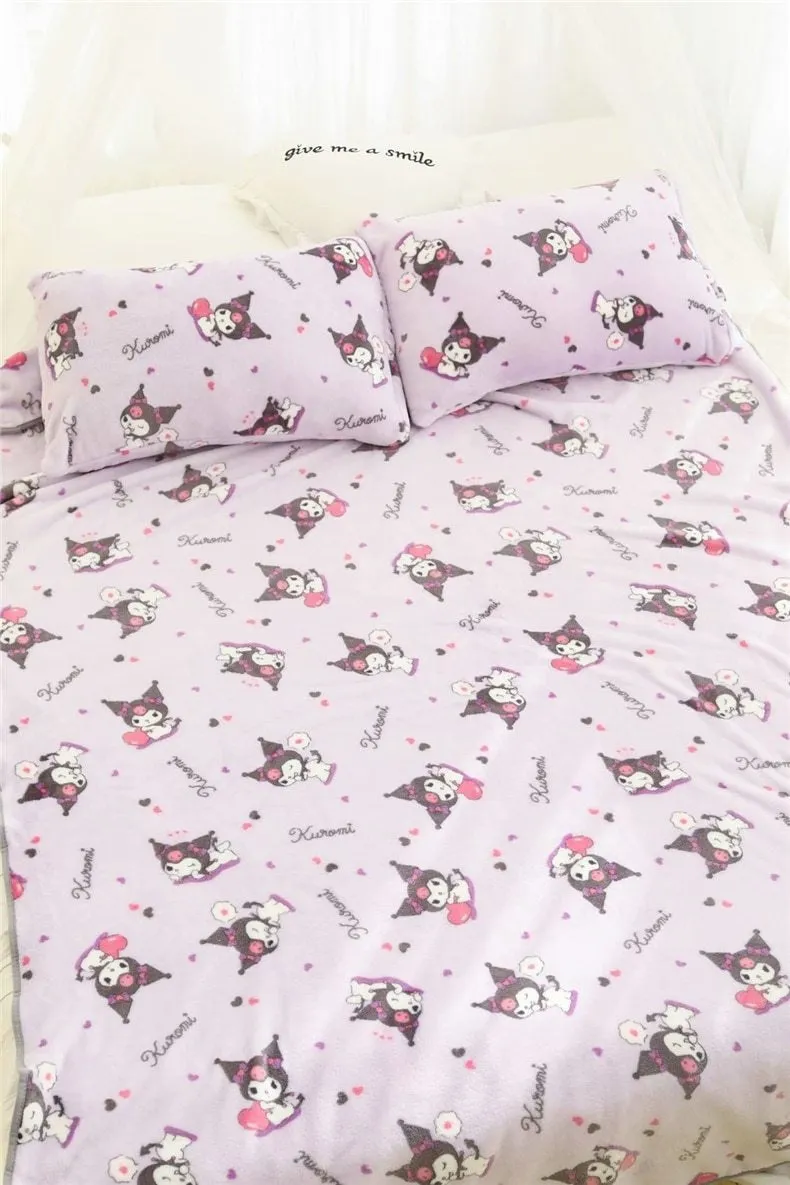 Pastel Goth Bunny Blanket Set