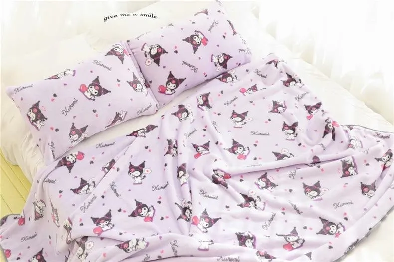 Pastel Goth Bunny Blanket Set