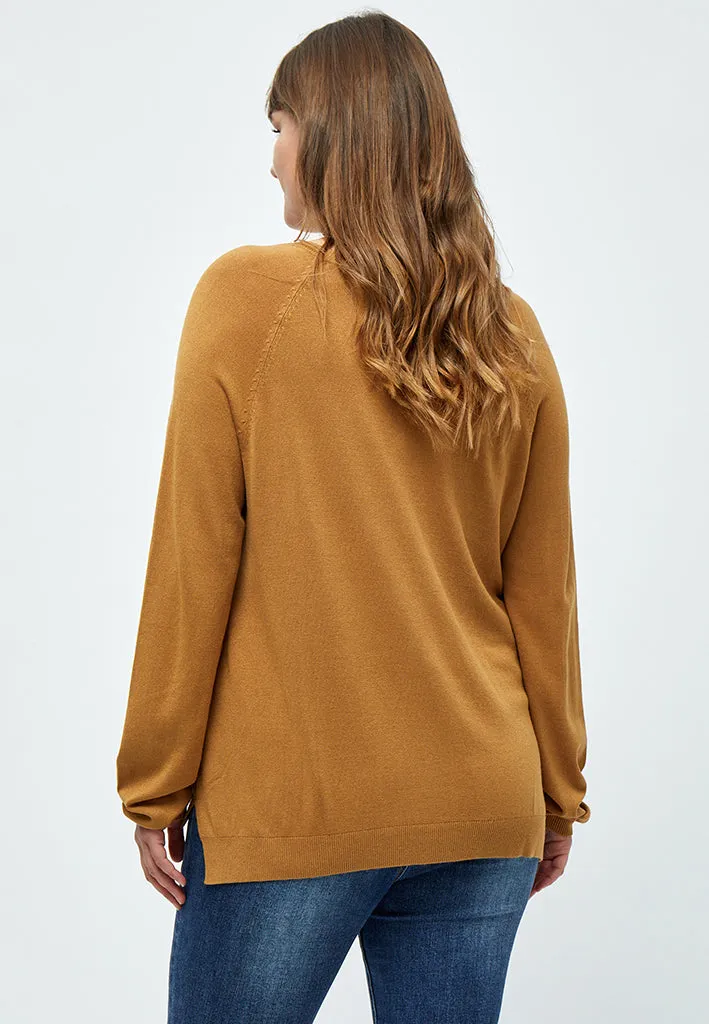 PCTana Pullover Curve - Bone Brown