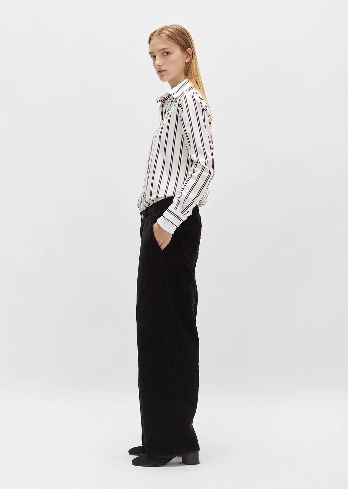 Pleated Corduroy Pant