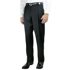 Pleated Western Dress Slacks - Black