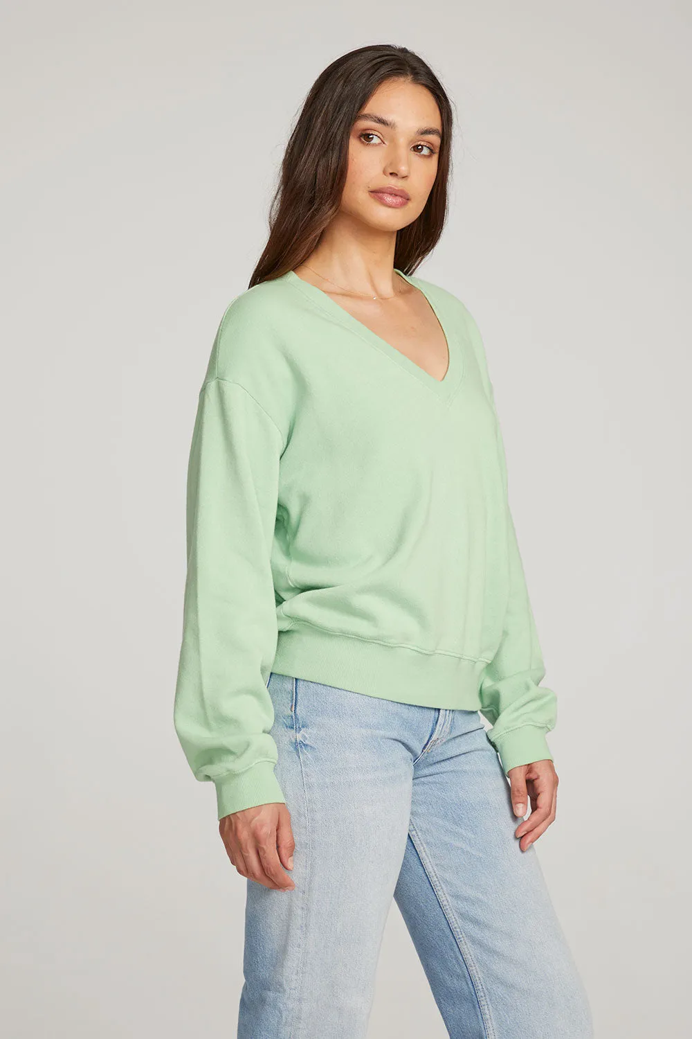 Poppy Quiet Green Pullover