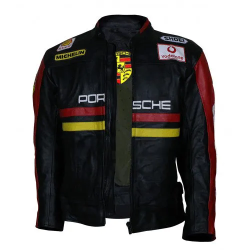 Porsche 930 Turbo Black Leather Jacket