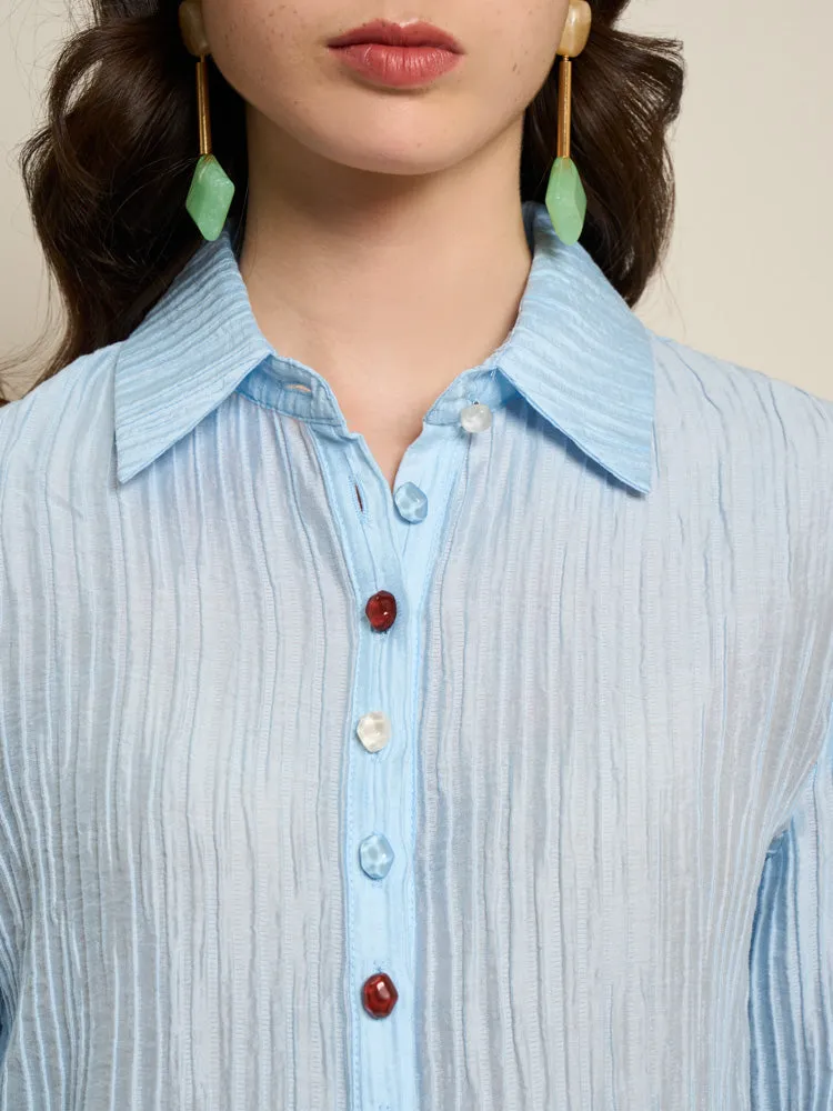 Prue Mixed Button Shirt