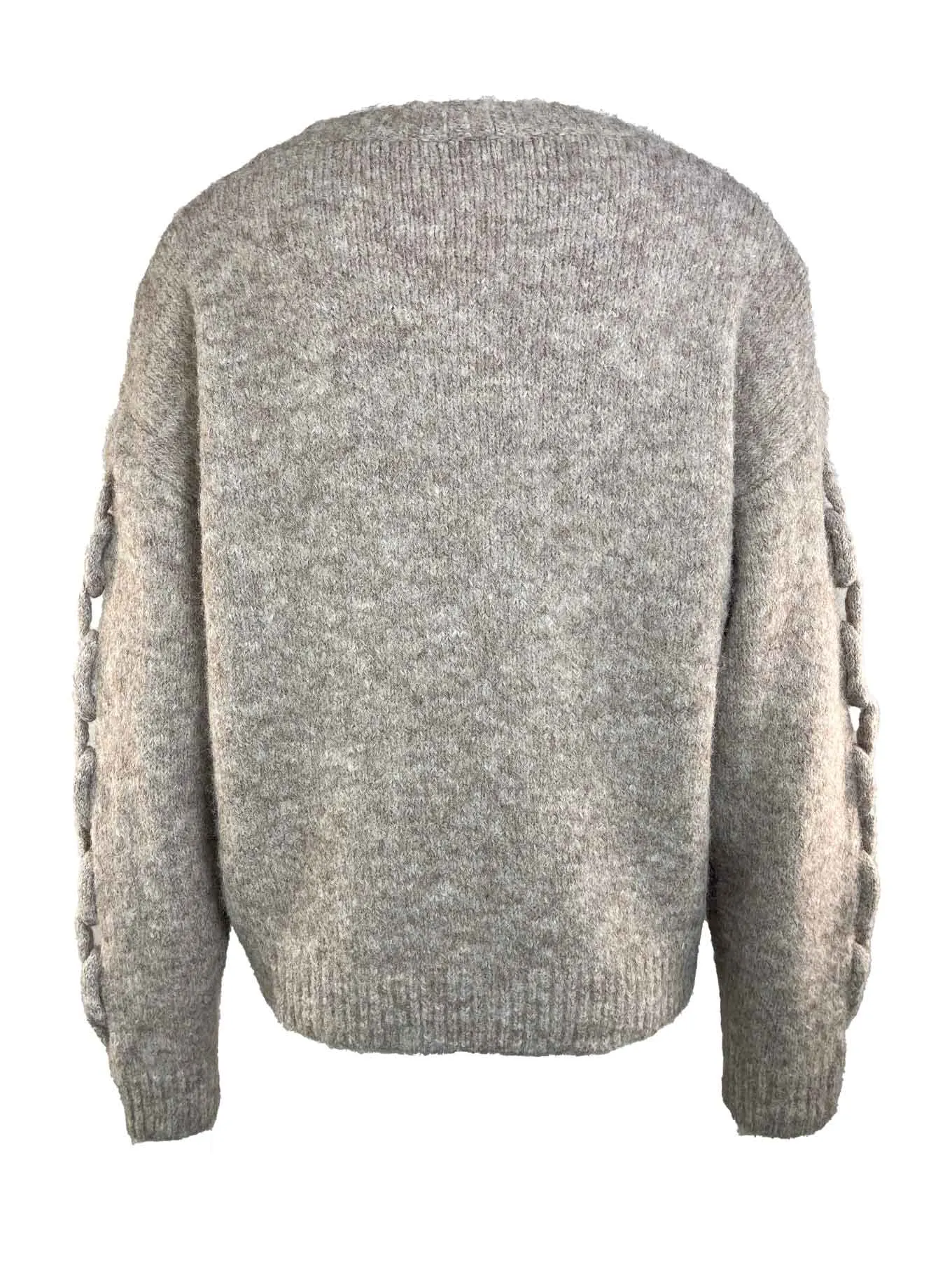 Pullover Kette taupe