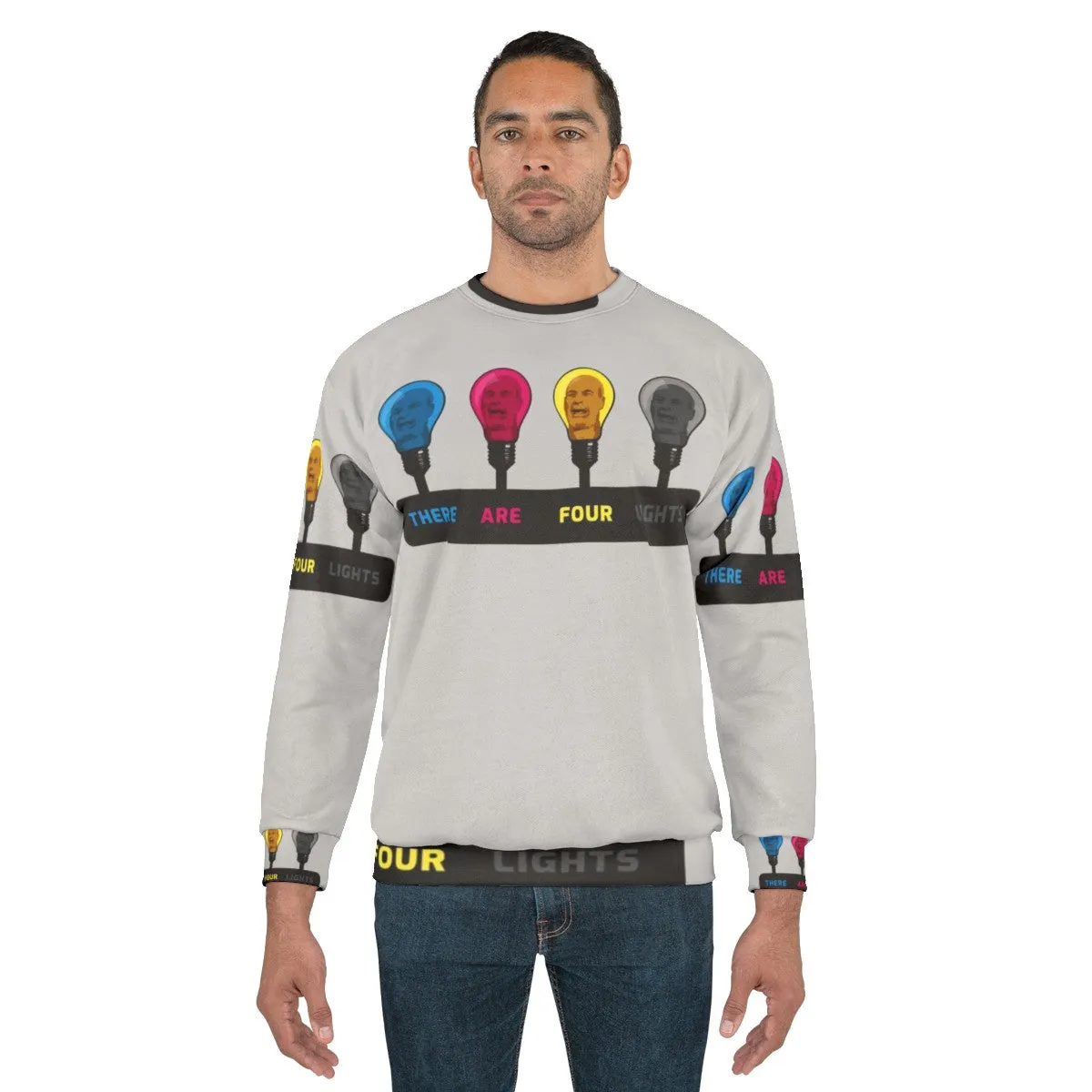 "There Are Four Lights" CMYK Star Trek Sweatshirt