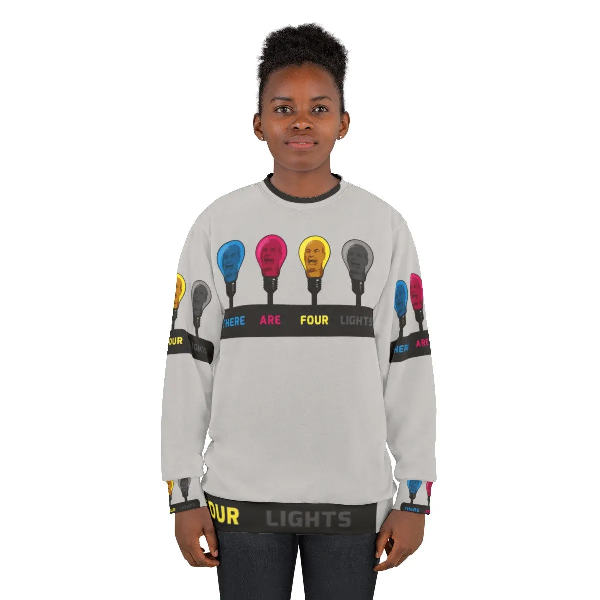 "There Are Four Lights" CMYK Star Trek Sweatshirt