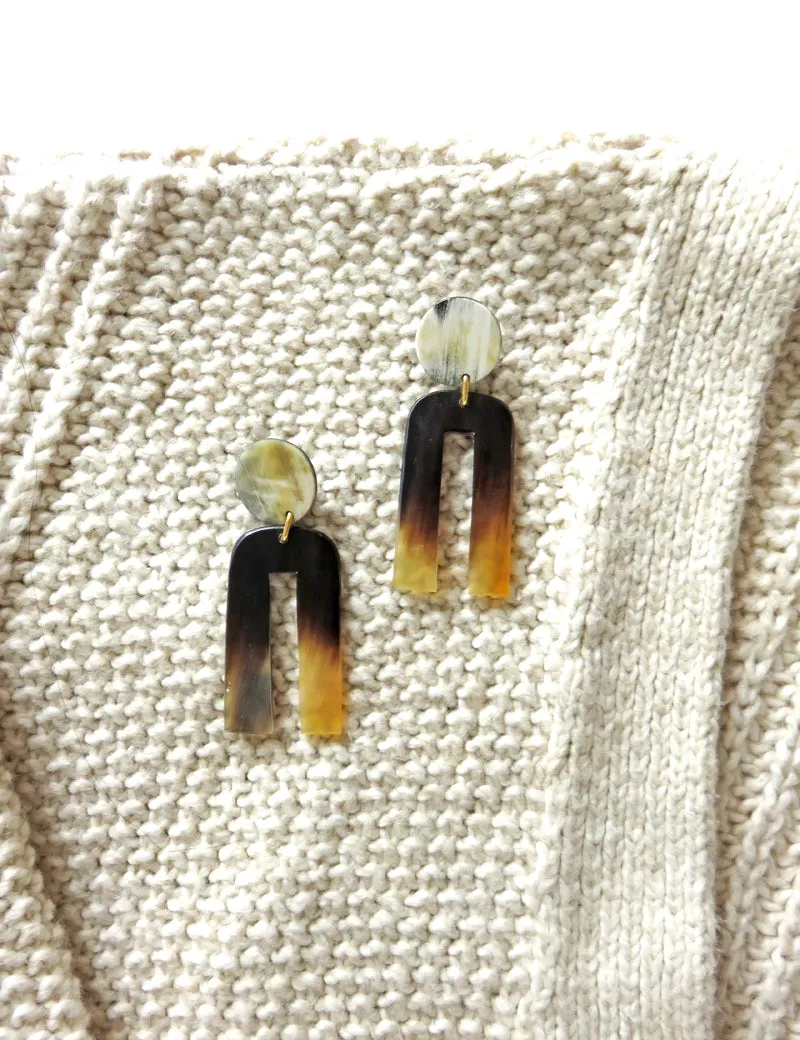 Rainbow Earrings | Horn