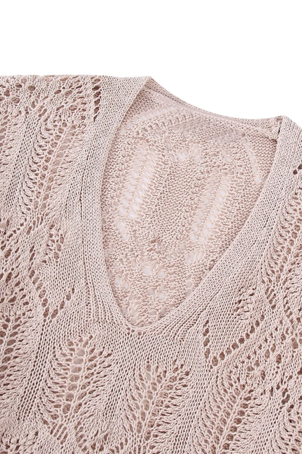 'Regina' Mesh Jacquard Knit Sweater