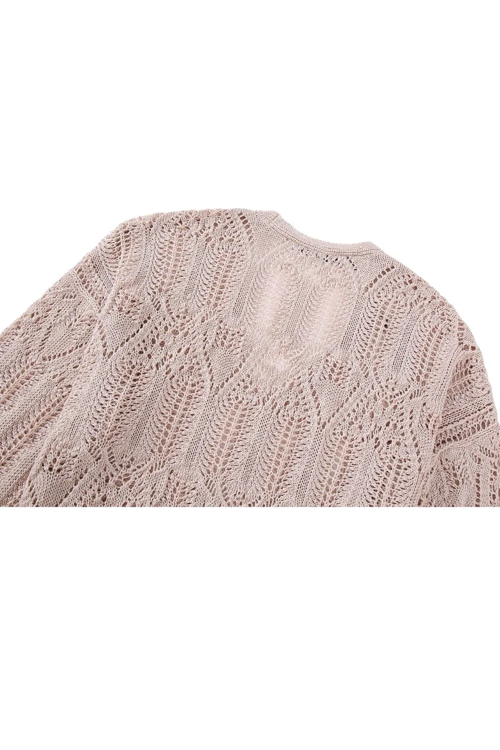 'Regina' Mesh Jacquard Knit Sweater