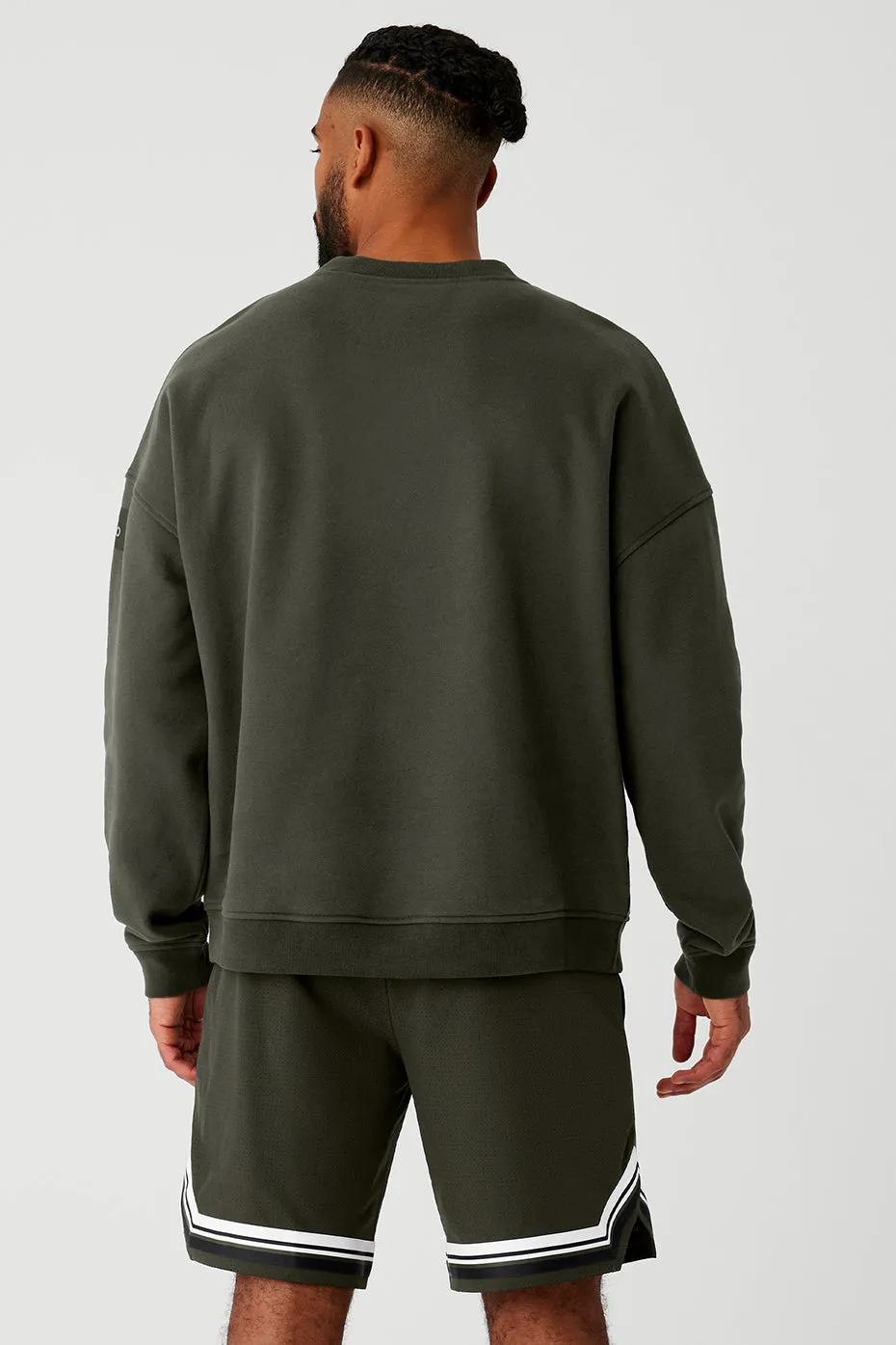 Renown Heavy Weight Crew Neck Pullover - Stealth Green