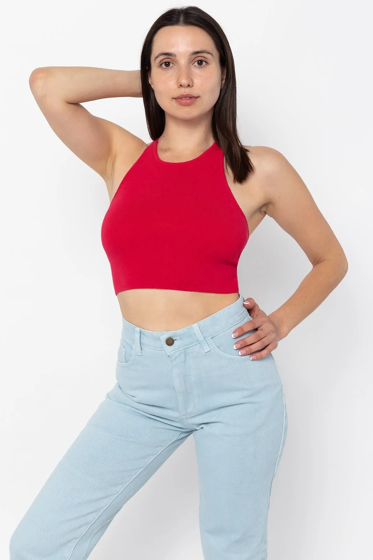 RFK53 - V Strap Knit Top