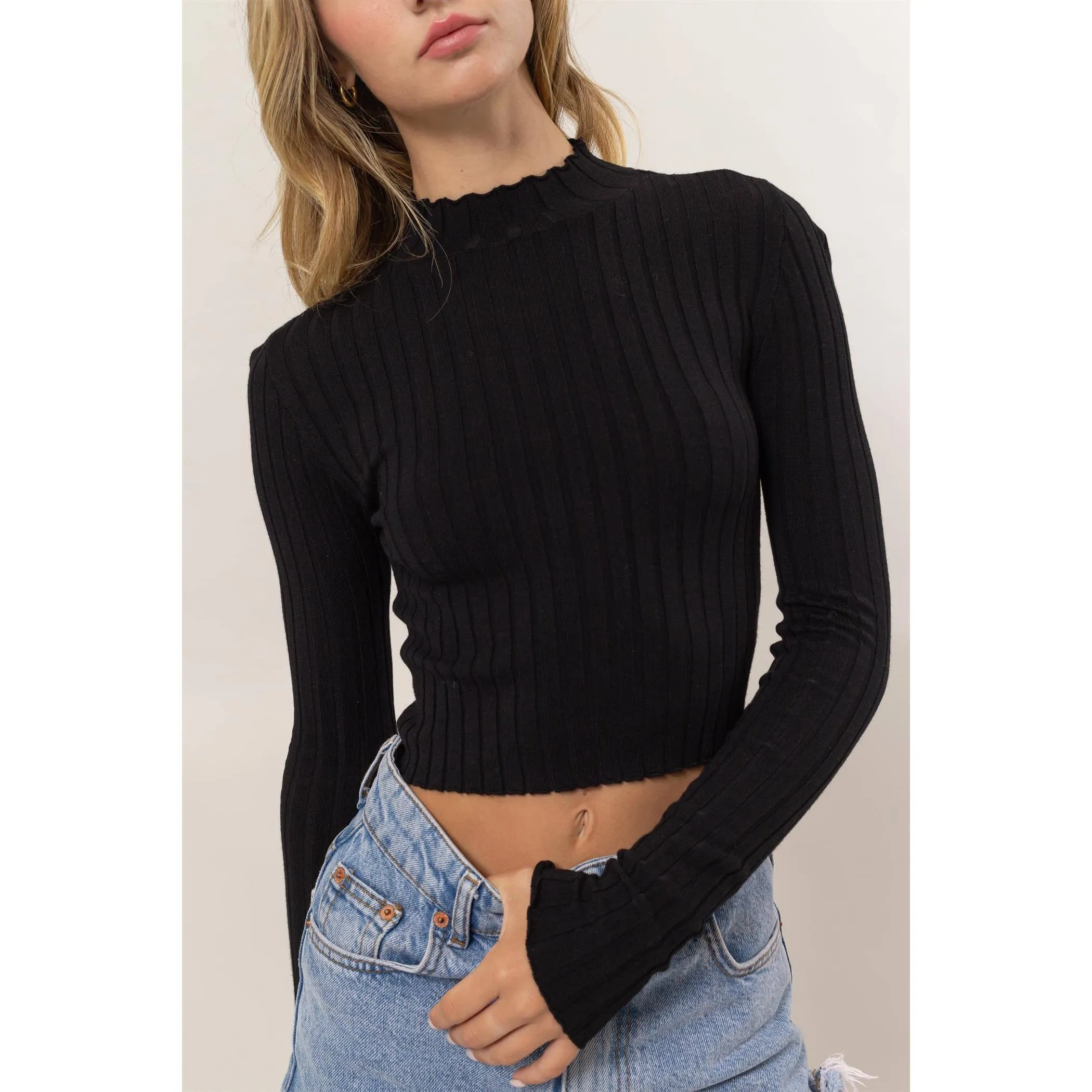 Ribbed Knit Top