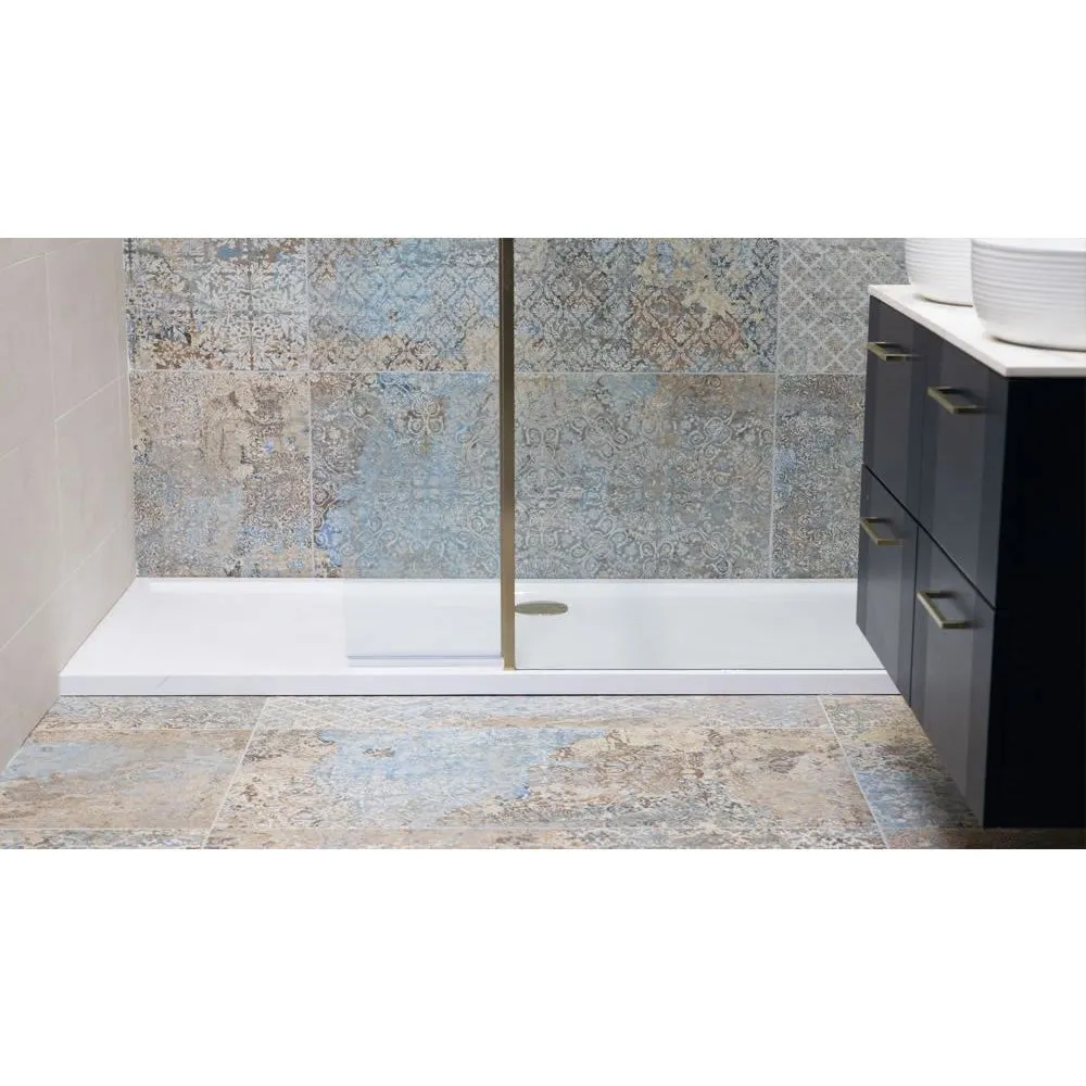 Roman Stone Solid Surface Anti Slip Shower Tray - 1200 x 760 x 40mm