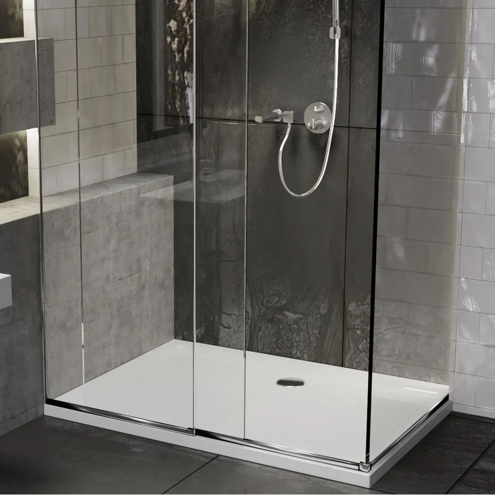 Roman Stone Solid Surface Anti Slip Shower Tray - 1200 x 760 x 40mm