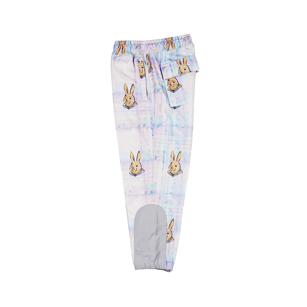 ROYAL FLEECE JOGGER PANTS BEAR RABBIT PASTEL CHECK