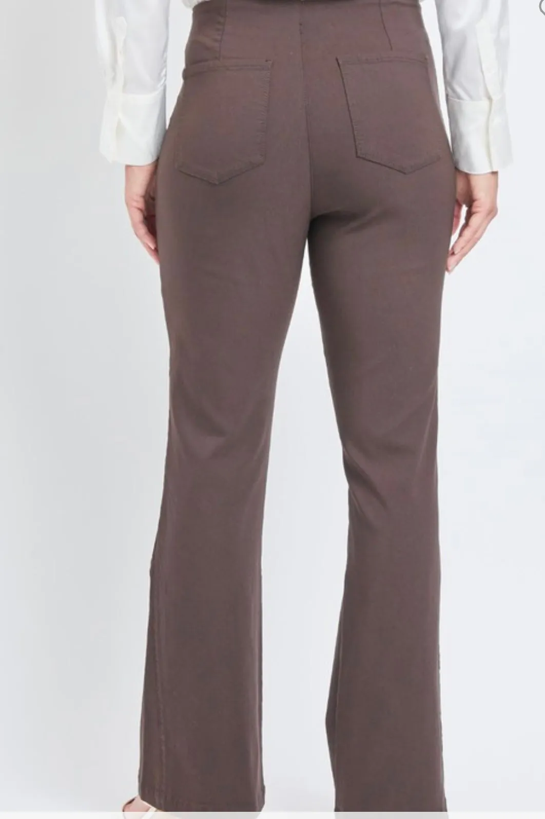 Royalty for Me Pull-On Bootcut Pants- Chocolate Brown