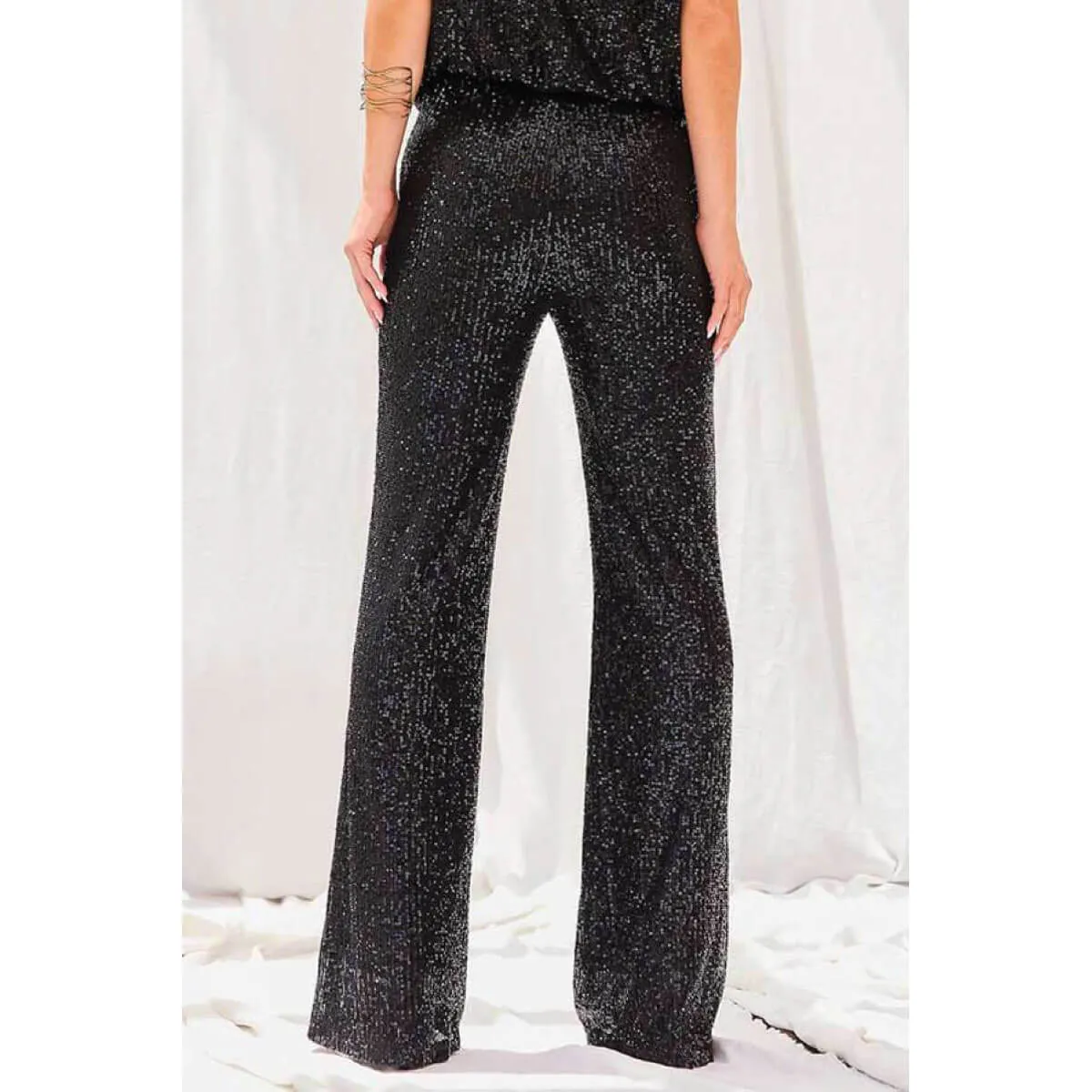 Sequins Straight Leg Pants