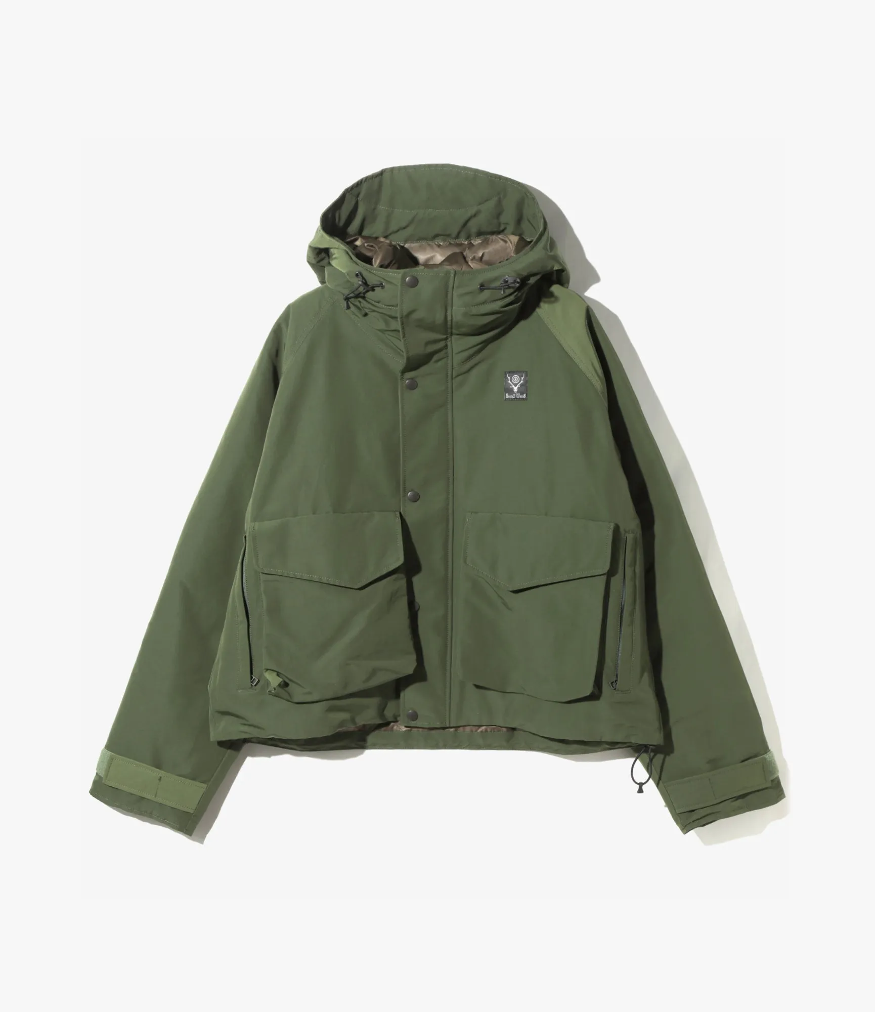 Snow Trek Down Jacket – Olive Grosgrain