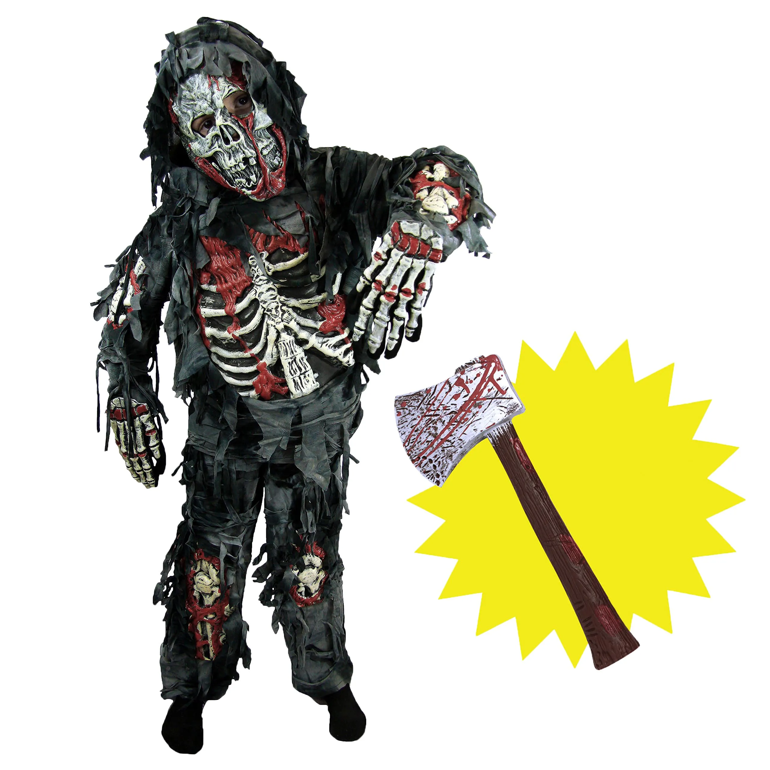 Spooktacular Creations Zombie Costume for Kids, Scary Halloween Costume for Boys, Monsters Costume for Halloween