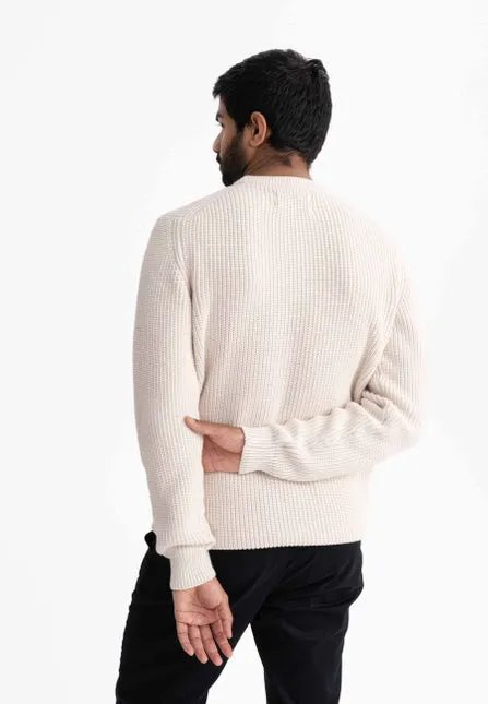 Strickpullover RAVI cream melange | MELAWEAR