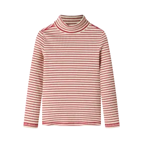 striped turtleneck - red striped