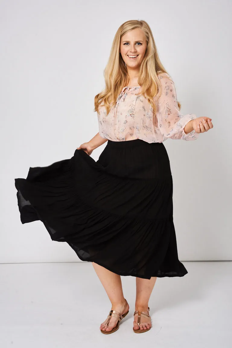 Summer Skirt In Black Ex-Branded