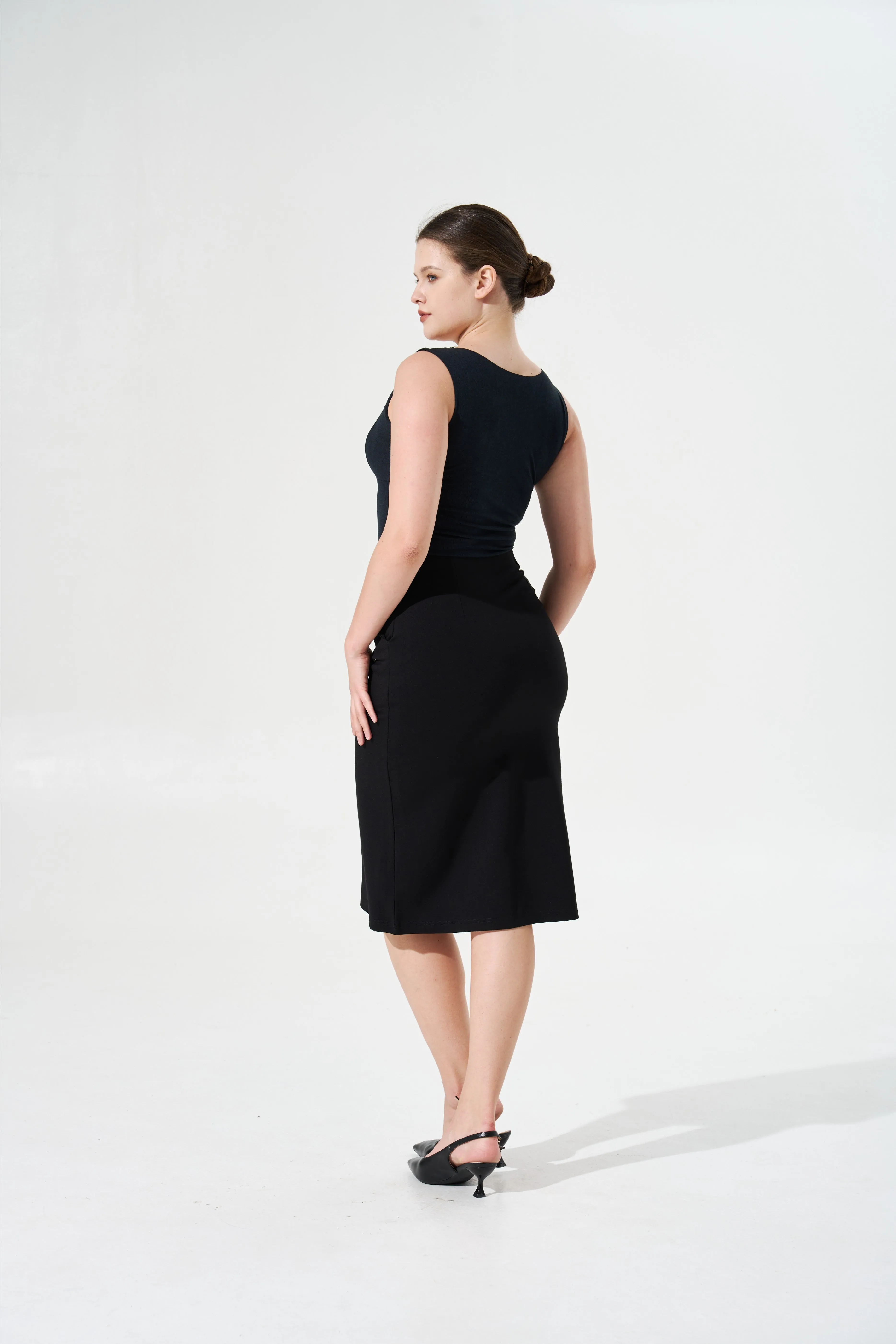 Tangs Display - Cooling, Wrinkle-Free, Stretchy Whimsy Skirt With Pockets & Tummy Control