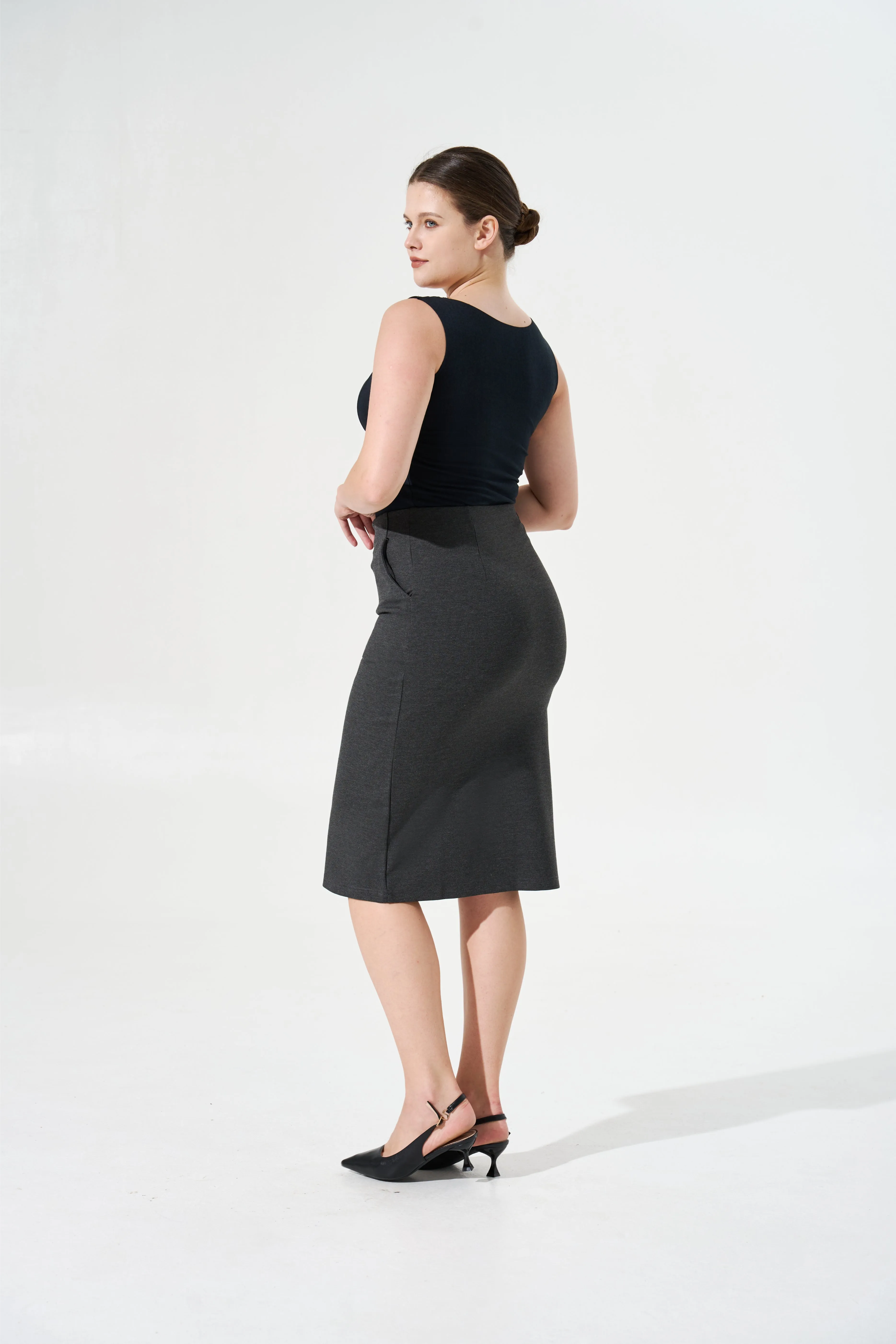 Tangs Display - Cooling, Wrinkle-Free, Stretchy Whimsy Skirt With Pockets & Tummy Control