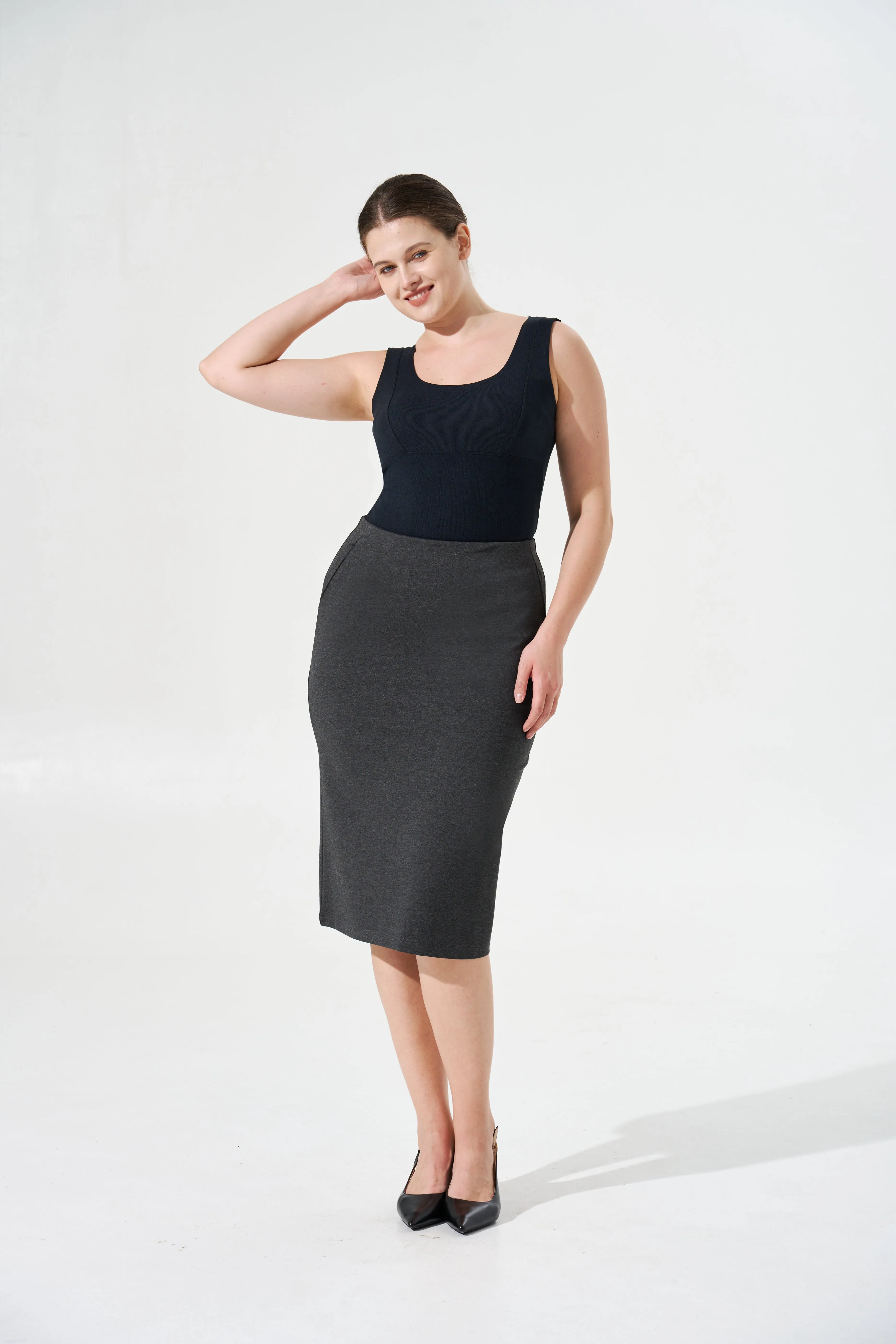 Tangs Display - Cooling, Wrinkle-Free, Stretchy Whimsy Skirt With Pockets & Tummy Control