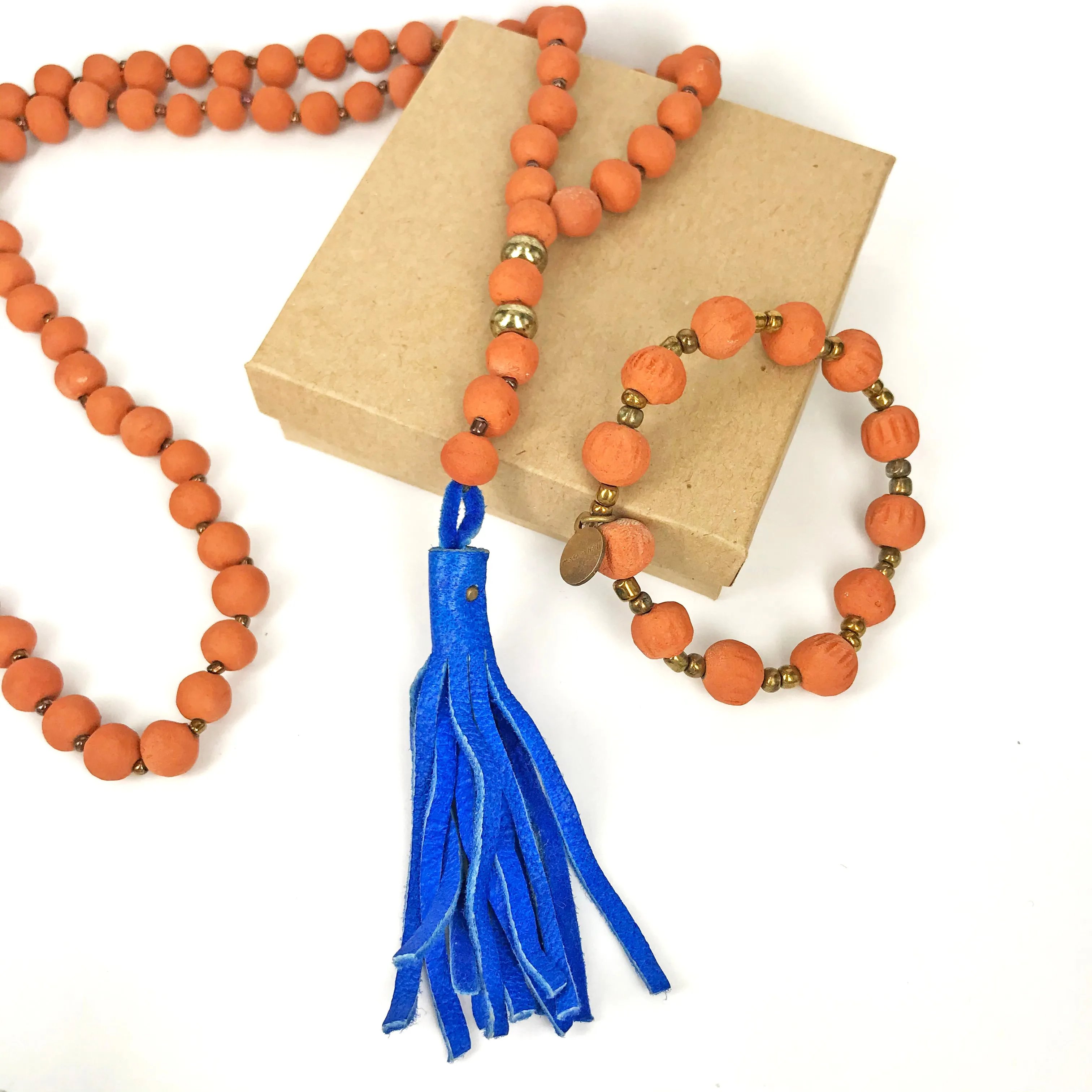 Terra Cotta Tassel Set