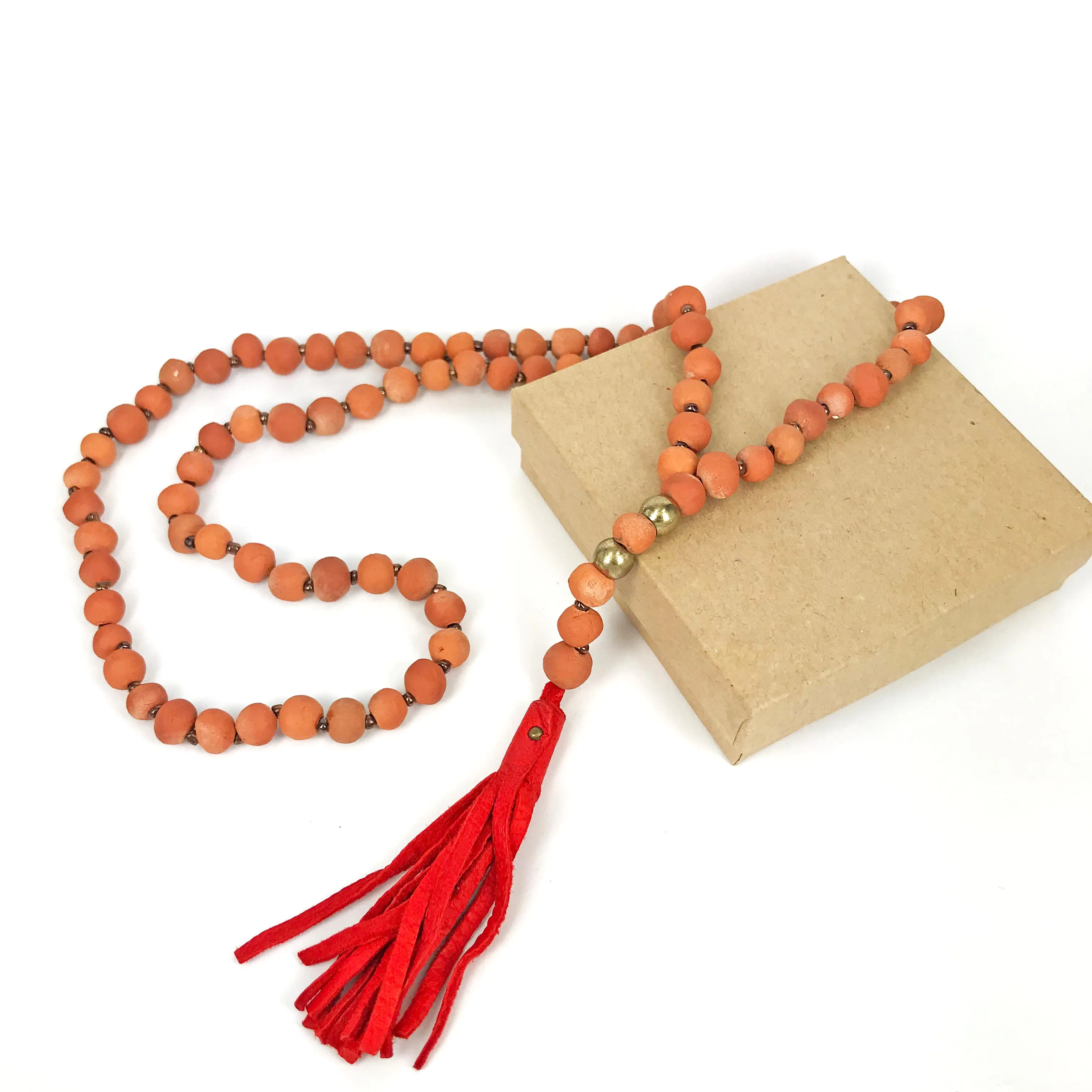 Terra Cotta Tassel Set